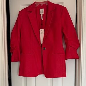 Cinq a sept  Bold Red Suit Jacket